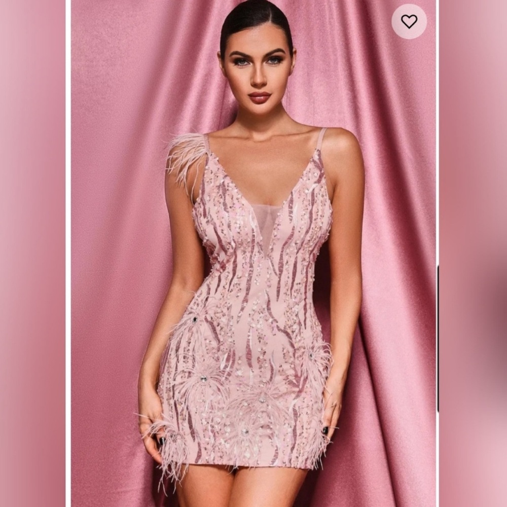 Bella Barnett Kalis pink dress size M